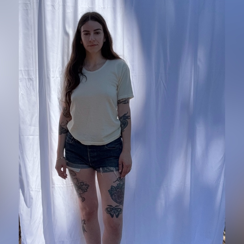 Women's Wool Base Layer Cream T-Shirt